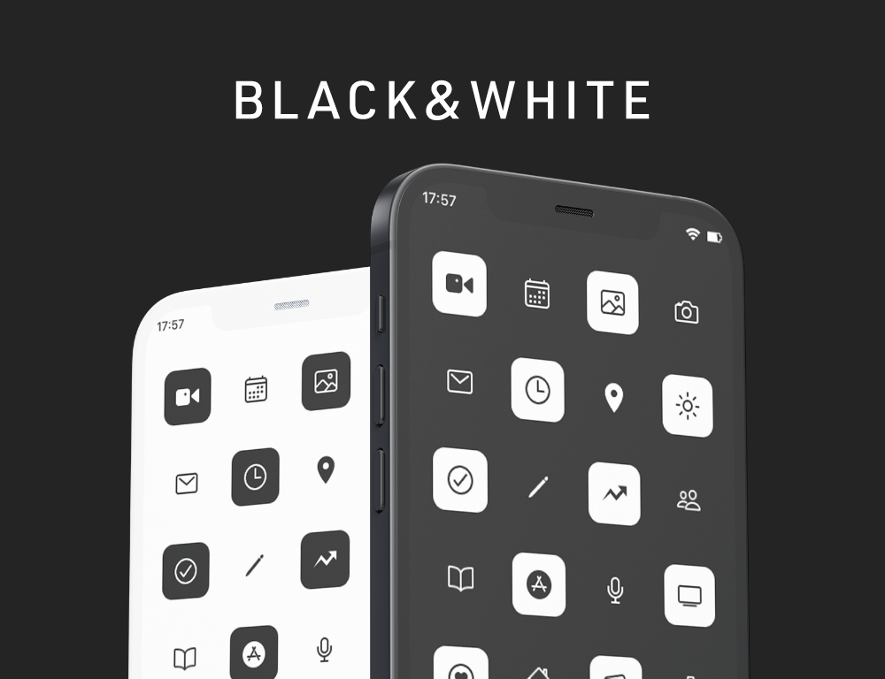 Minimal iCon Black × White